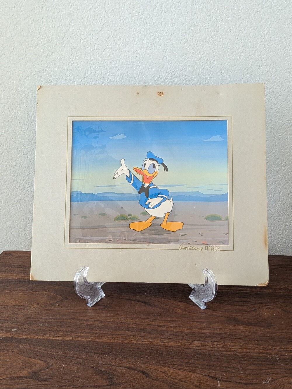 Vintage Walt Disney Classics Donald Duck Animation Lithograph Art Work Print